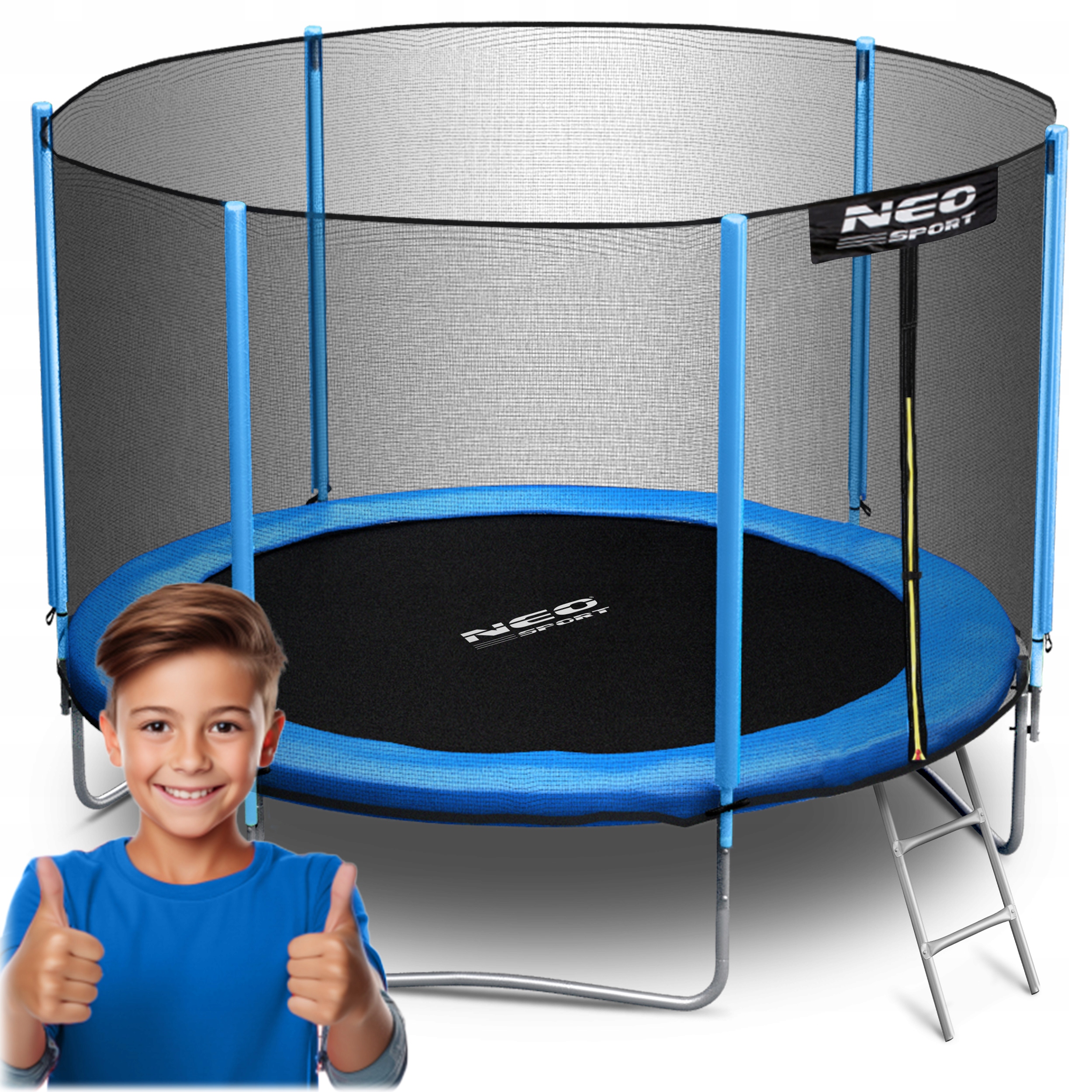 Trampolína Neo-sport so sieťou 252 cm FT 8 (244-252 cm)